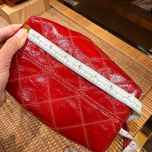 Best Price‼️Tory Burch Willa E/W Drawstring Bag 175743 Berry $500 - Picture 9 of 11